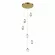 Каскадная люстра ST Luce Cascato SL6114.203.06, Золото, Прозрачный, Теплый белый