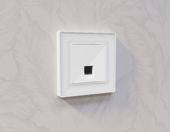 Рамка одноместная Ambrella Volt Arctic AF580101