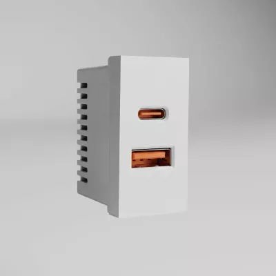 Модульная розетка USB тип A+C Werkel W1272701 4630644890062 a072528