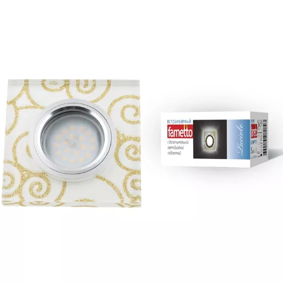 Встраиваемый светильник Fametto Luciole DLS-L207 GU5.3 CHROME/WHITE UL-00000382 Встраиваемый светильник Fametto Luciole DLS-L207 GU5.3 CHROME/WHITE UL-00000382