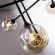 Подвесная люстра LED4U L6157-12, Черный, Янтарный, От теплого до холодного, крупный план