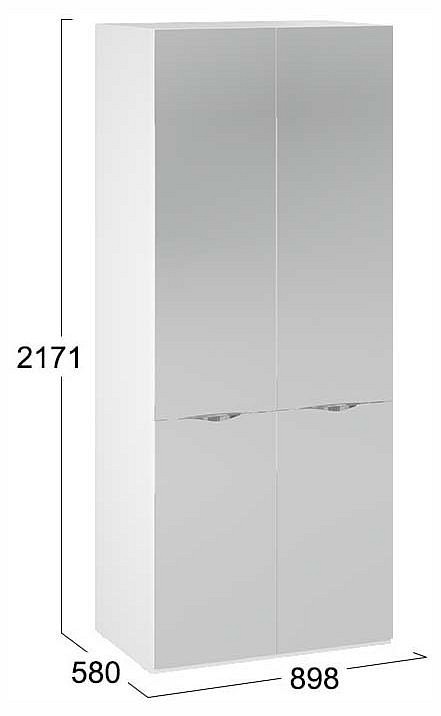 Шкаф платяной Глосс СМ-319.07.004 TRI_264480