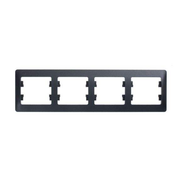 Рамка 4-ая горизонтальная Systeme Electric Glossa Антрацит GSL000704