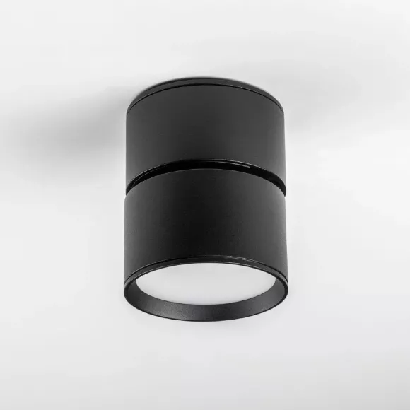 Накладной спот Lightstar Acuto 215837, Черный, От теплого до холодного, Металл, вид сверху Накладной спот Lightstar Acuto 215837, Черный, От теплого до холодного, Металл, вид сверху