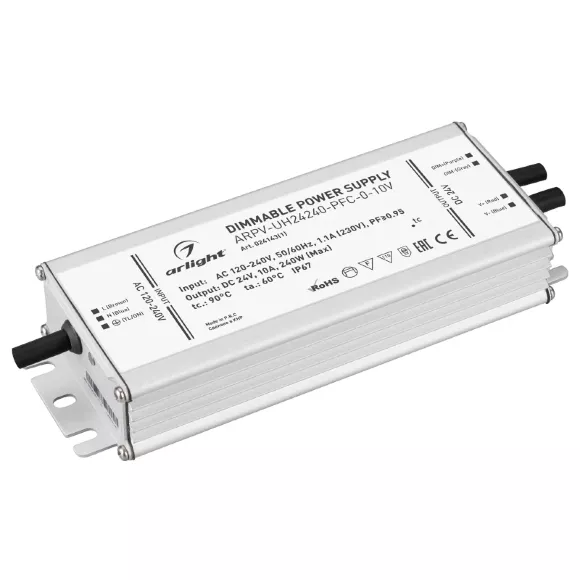 Блок питания Arlight ARPV-UH24240-PFC-0-10V (24V, 10.0A, 240W) 024143(1) Блок питания Arlight ARPV-UH24240-PFC-0-10V (24V, 10.0A, 240W) 024143(1)