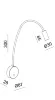 Гибкое бра Italline DE-316 black, 3000, Теплый белый