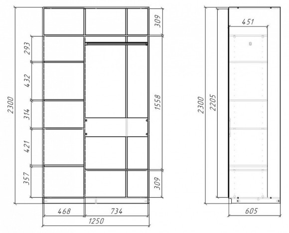 Шкаф-купе SLIM MBW_101733
