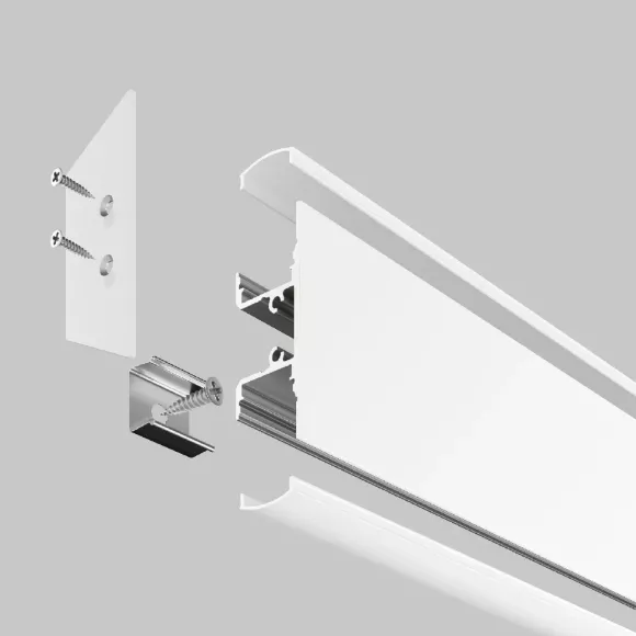 Алюминиевый профиль Maytoni Led strip ALM-1848-W-2M Алюминиевый профиль Maytoni Led strip ALM-1848-W-2M