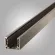 Шинопровод накладной магнитный AM Group MAGNET AM502 BK 2M, Черный, Испания, вид сбоку
