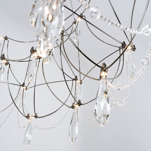 Подвесная люстра с пультом управления Modelux ML.5603.800P СН