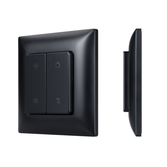 Накладная кнопочная панель 2.4 ГГц Arlight SMART-RF-801-22-1G-DIM-SUF Black (3V, 2.4G) (IARL, IP20 Пластик) 059068