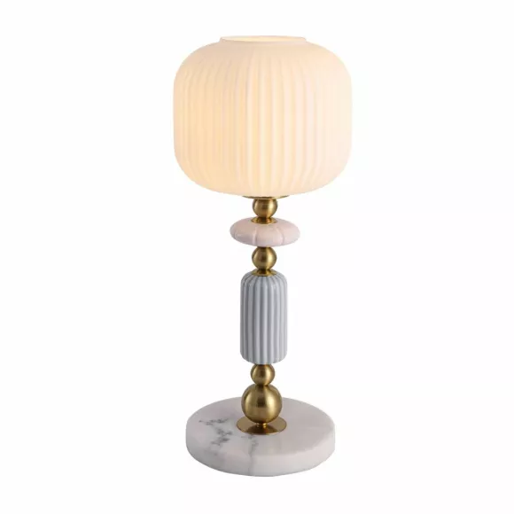 Настольная лампа Lumion Moderni Alegra 8334/1T, Бронза, Белый, Металл, декоративные элементы крупным планом Настольная лампа Lumion Moderni Alegra 8334/1T, Бронза, Белый, Металл, декоративные элементы крупным планом