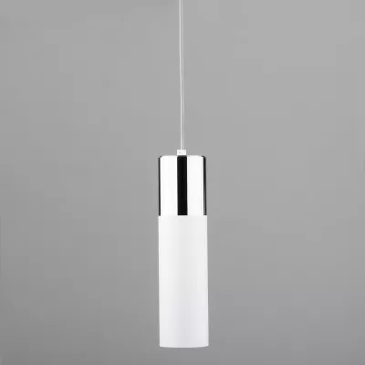 Подвесной светильник Eurosvet Double Topper 50135/1 LED хром/белый