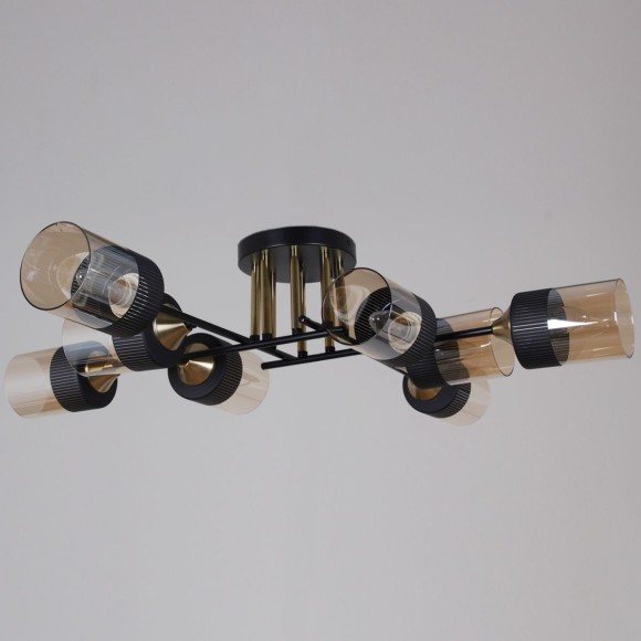 Потолочная люстра Reluce 48460-0.3-08 BK+COPPER