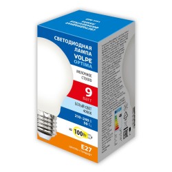 Лампа светодиодная Volpe Optima LED-A60-9W/4000K/E27/FR/SLF UL-00008301