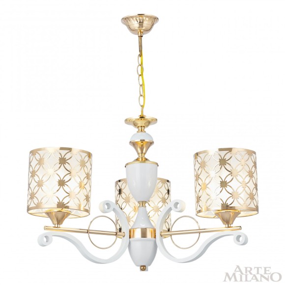Подвесная люстра Arte Milano Florentia-3097 303097/3 Wh/Gd