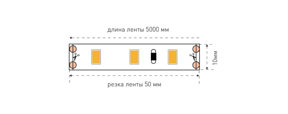 Светодиодная лента SWG SWG660-12-12-W-M 009476