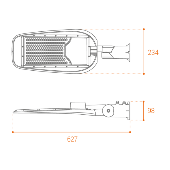 Уличный консольный светильник Wolta STL-120W/05