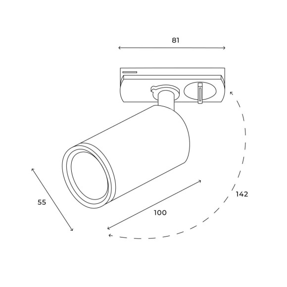 Трековый однофазный светильник Hesby Lighting Skylite HSBL_0019