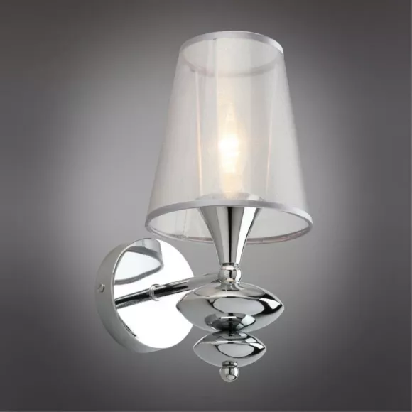 Бра Omnilux Ligure OML-67501-01, Хром, Серый, Металл, крупный план