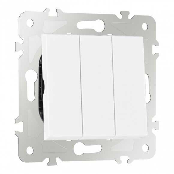 Выключатель трехклавишный Arte Milano 203.30-3.white