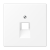 Накладка для комп./тлф. розетки, 1-ная JUNG белый, LS990 LS969-1UAWWM