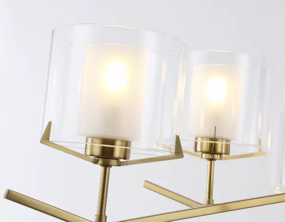 Люстра на штанге Ambrella Light High Light Modern LH57008, Латунь, Белый, Металл, крупный план Люстра на штанге Ambrella Light High Light Modern LH57008, Латунь, Белый, Металл, крупный план