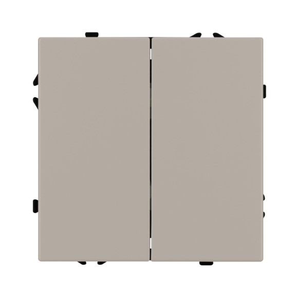 Механизм выключателя двухклавишный непроходной Arlight SWT-NOBE-MK02-SFPL-CA (230V, 10A) 059419