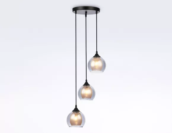 Подвесной светильник Ambrella Light Modern TR3541, Черный, Дымчатый, Металл