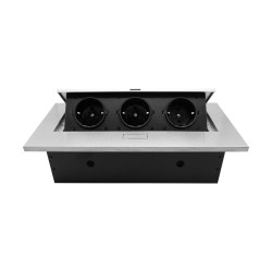 Блок розеток (3 секции полуавтоматический с кабелем питания) Mebax 00-00002877