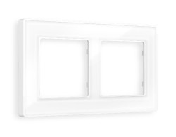 Рамка двухместная Ambrella Volt Arctic AF580102