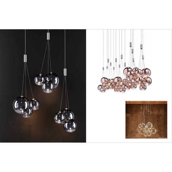 Подвесная светодиодная люстра iLedex Selfie 19152P/3-6W-3000K CP