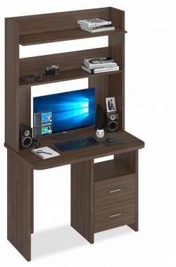 Стол компьютерный Домино Lite СКЛ-Прям100Р+НКЛХ-100 MER_SKL-Pryam100R-NKLH-100-SH-CH