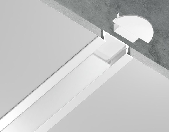 Алюминиевый встраиваемый профиль Ambrella Light Alum Profile GP1001WH