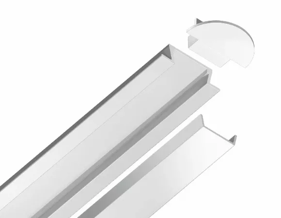 Алюминиевый встраиваемый профиль Ambrella Light Alum Profile GP1001WH