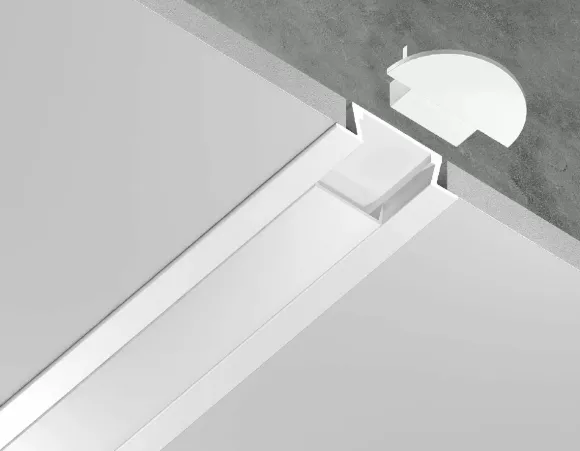 Алюминиевый встраиваемый профиль Ambrella Light Alum Profile GP1001WH