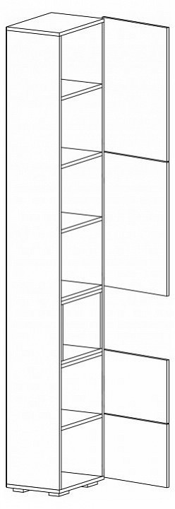 Шкаф комбинированный Лонгфорд WO_563527