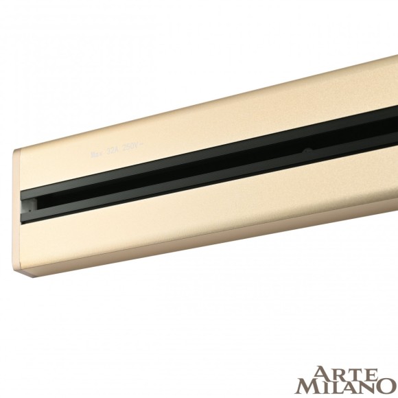 Накладной шинопровод с выключателем Arte Milano Am-track-sockets 385201TOB/100 Gold