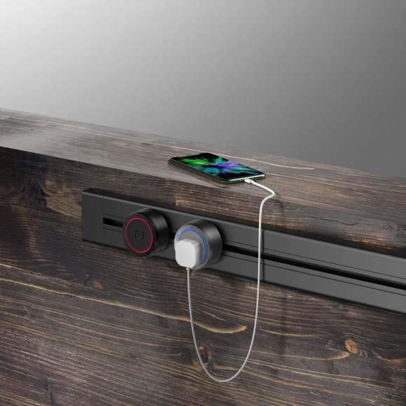 Накладной шинопровод с выключателем Arte Milano Am-track-sockets 385201TOB/100 Gold