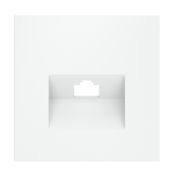 Накладка для розетки компьютерной RJ45 кат.6 Voltum S70 (белый матовый) VLS001302