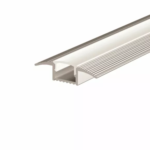Алюминиевый профиль встраиваемый в пол Maytoni Led Strip 636022, Серебро, Алюминий, Германия, вид сбоку
