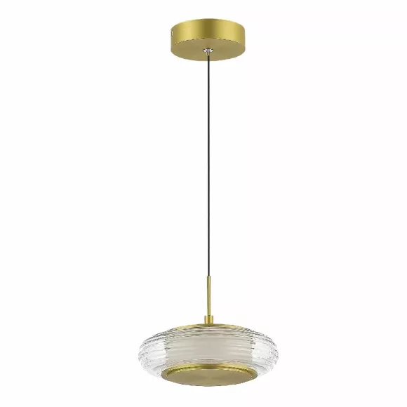 Подвесной светильник ST Luce Frittela SL6239.203.01, Золото, Прозрачный, Теплый белый Подвесной светильник ST Luce Frittela SL6239.203.01, Золото, Прозрачный, Теплый белый