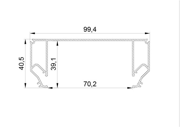 Профиль для натяжного потолка Lightstar 500427