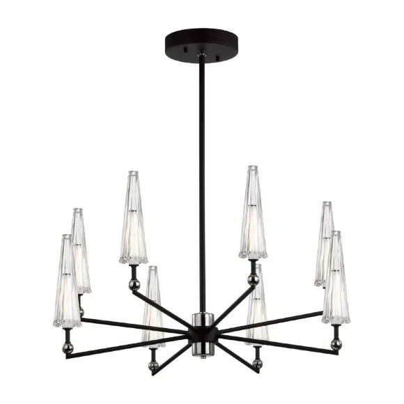 Люстра на штанге Odeon Light Fungo 5429/39L, Черный, Прозрачный, Теплый белый Люстра на штанге Odeon Light Fungo 5429/39L, Черный, Прозрачный, Теплый белый
