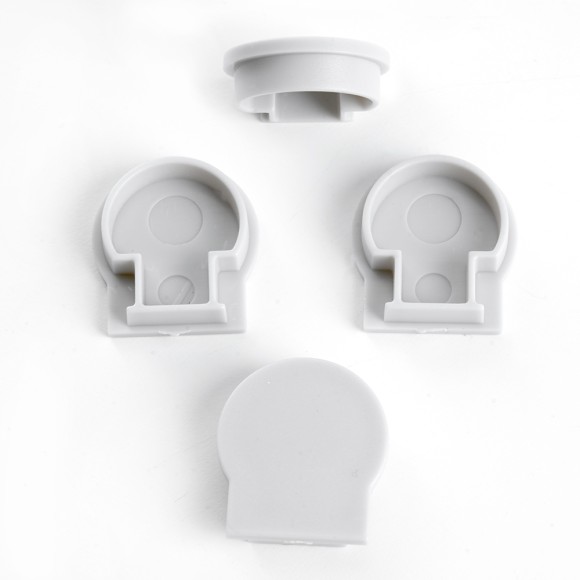 Заглушка без отверстия для профиля CAB282 (комплект 4шт) Feron LD380 48255