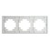 Рамка трехместная Stekker GFR00-7003-01M Катрин 49596