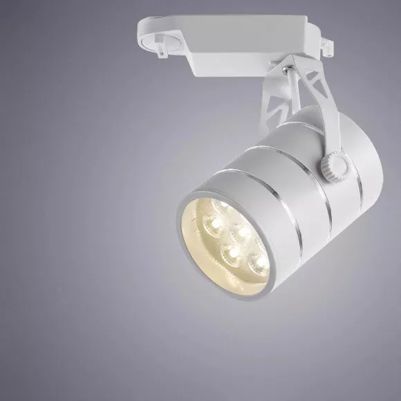 Трековый светодиодный светильник Arte Lamp Cinto A2707PL-1WH, Белый, Нейтральный белый, Алюминий