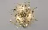 Настенный светильник Crystal Lux GARDEN AP-PL3 D400 GOLD, декоративные элементы крупным планом