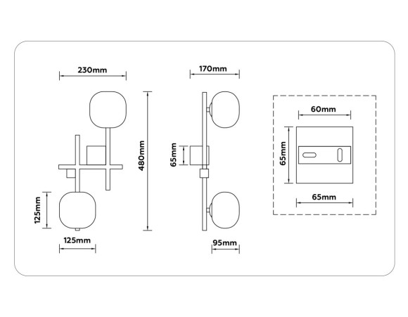 Настенный светильник Ambrella Light High Light Modern LH51019
