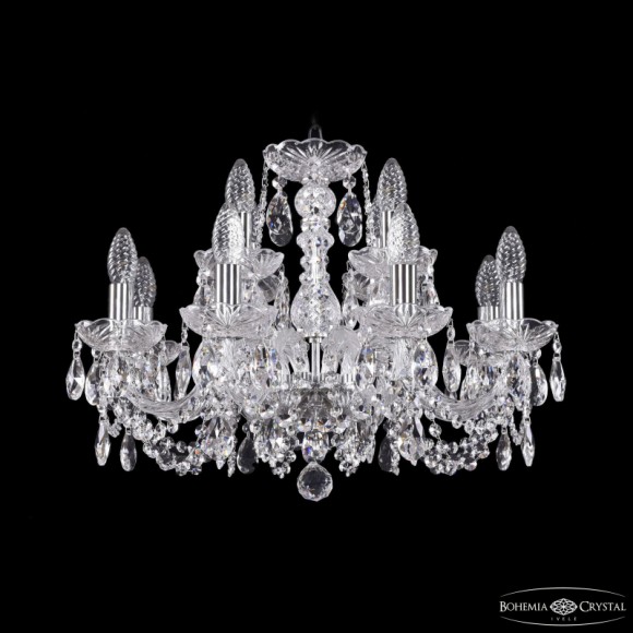 Подвесная люстра Bohemia Ivele Crystal 1402/8+4/195 Ni